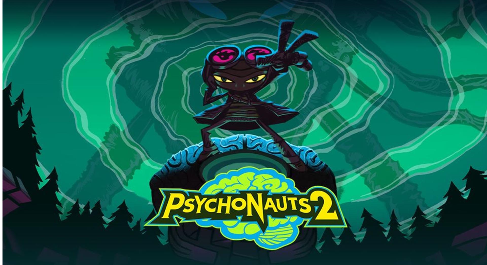 An image of the Key Art from the Psychonauts 2 game. 